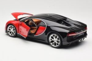 Bugatti Chiron Schwarz & Rot Bburago 1:18 18-11040 Metall – Bild 5 von 8