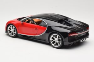 Bugatti Chiron Schwarz & Rot Bburago 1:18 18-11040 Metall – Bild 7 von 8
