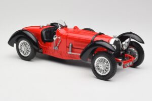 Bugatti Type 55 Rot Bburago 1:18 3009 Metall – Bild 4 von 6