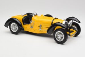 Bugatti Type 59 Gelb Bburago 1:18 3005 Metall – Bild 6 von 8