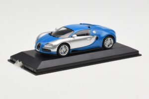Bugatti Veyron Centenaire Blau Metallic Silber Minichamps 1:43 400110850 Metall – Bild 2 von 4