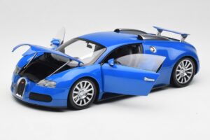 Bugatti Veyron Hellblau Dunkelblau Minichamps 1:18 100110821 Metall – Bild 2 von 8