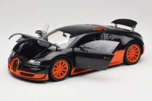 Bugatti Veyron Super Sport World Record Edition Carbon & Orange Minichamps 1:18 100110840 Metall – Bild 2 von 8