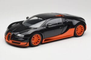 Bugatti Veyron Super Sport World Record Edition Carbon & Orange Minichamps 1:18 100110840 Metall