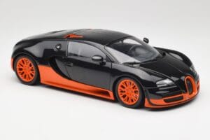 Bugatti Veyron Super Sport World Record Edition Carbon & Orange Minichamps 1:18 100110840 Metall – Bild 6 von 8
