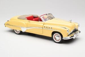 Buick Roadmaster Chrome Yellow Motormax 1:18 23124646-M17 Metall – Bild 6 von 8