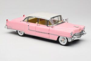 Cadillac Fleetwood Elvis Presley Rosa MRC 1:18 LIC1000 Metall – Bild 6 von 8