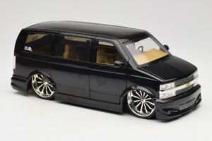 Chevrolet Astro Van Tuned Schwarz Jada 1:18 63122 Metall – Bild 6 von 8