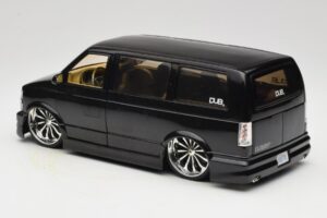 Chevrolet Astro Van Tuned Schwarz Jada 1:18 63122 Metall – Bild 7 von 8