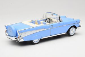 Chevrolet Bel Air Cabriolet Blau Road Signature 1:18 55/1/0863 Metall – Bild 3 von 8