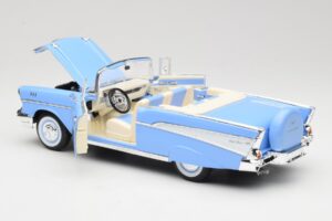 Chevrolet Bel Air Cabriolet Blau Road Signature 1:18 55/1/0863 Metall – Bild 5 von 8