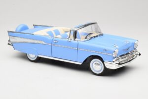 Chevrolet Bel Air Cabriolet Blau Road Signature 1:18 55/1/0863 Metall – Bild 6 von 8