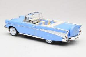 Chevrolet Bel Air Cabriolet Blau Road Signature 1:18 55/1/0863 Metall – Bild 7 von 8