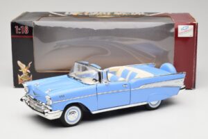 Chevrolet Bel Air Cabriolet Blau Road Signature 1:18 55/1/0863 Metall – Bild 8 von 8
