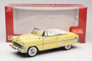 Chevrolet Bel Air Cabriolet Gelb Sun Star 1:18 1712 Metall – Bild 8 von 8