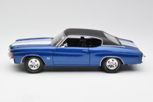 Chevrolet Chevelle SS 454 Blau Maisto 1:18 531886 Metall – Bild 4 von 8