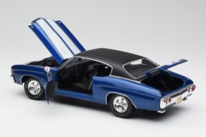 Chevrolet Chevelle SS 454 Blau Maisto 1:18 531886 Metall – Bild 5 von 8