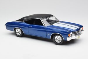 Chevrolet Chevelle SS 454 Blau Maisto 1:18 531886 Metall – Bild 6 von 8
