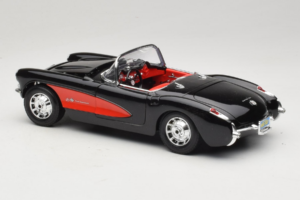 Chevrolet Corvette C1 Schwarz & Rot Bburago 1:18 3034-M1 Metall – Bild 7 von 8
