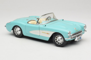 Chevrolet Corvette C1 Blau & Weiss Bburago 1:18 3024-M2 Metall – Bild 6 von 8