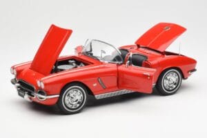 Chevrolet Corvette C1 Cabriolet Roman Rot AUTOart 1:18 71102 Metall – Bild 2 von 8