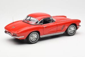 Chevrolet Corvette C1 Cabriolet Roman Rot AUTOart 1:18 71102 Metall – Bild 3 von 8