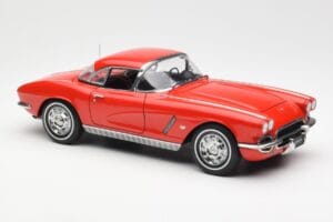 Chevrolet Corvette C1 Cabriolet Roman Rot AUTOart 1:18 71102 Metall – Bild 6 von 8