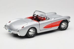 Chevrolet Corvette C1 Silber Bburago 1:18 3034 Metall – Bild 3 von 8
