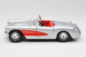 Chevrolet Corvette C1 Silber Bburago 1:18 3034 Metall – Bild 4 von 8
