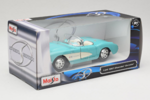 Chevrolet Corvette C1 Mintgrün Maisto 1:24 31275 Metall – Bild 2 von 3
