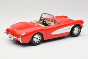 Chevrolet Corvette C1 Roadster Rot Bburago 1:18 3024 Metall – Bild 3 von 8