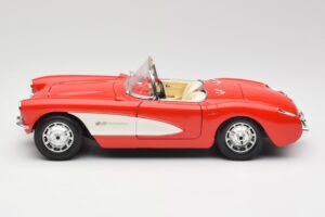 Chevrolet Corvette C1 Roadster Rot Bburago 1:18 3024 Metall – Bild 4 von 8