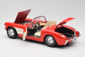 Chevrolet Corvette C1 Roadster Rot Bburago 1:18 3024 Metall – Bild 5 von 8