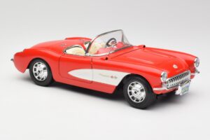 Chevrolet Corvette C1 Roadster Rot Bburago 1:18 3024 Metall – Bild 6 von 8