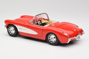Chevrolet Corvette C1 Roadster Rot Bburago 1:18 3024 Metall – Bild 7 von 8