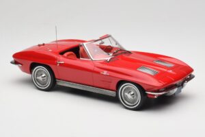 Chevrolet Corvette C2 Sting Ray Cabriolet Riverside Red Norev 1:18 189056 Metall – Bild 4 von 6