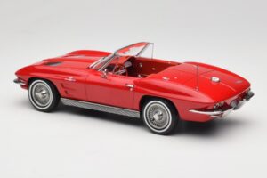 Chevrolet Corvette C2 Sting Ray Cabriolet Riverside Red Norev 1:18 189056 Metall – Bild 5 von 6