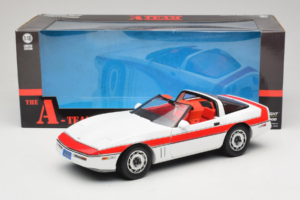 Chevrolet Corvette C4 A-Team Weiss GreenLight 1:18 13532 Metall – Bild 8 von 8