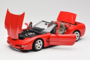 Chevrolet Corvette C5 Cabriolet Rot Bburago 1:18 3076 Metall – Bild 2 von 8