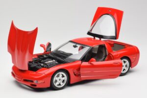 Chevrolet Corvette C5 Rot Bburago 1:18 3066 Metall – Bild 2 von 8