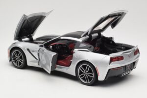 Chevrolet Corvette C7 Silber Maisto 1:18 38132 Metall – Bild 5 von 8