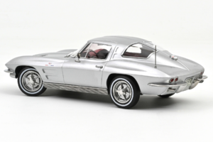 Chevrolet Corvette C2 Sting Ray Sebring Silver Norev 1:18 189052 Metall – Bild 2 von 2