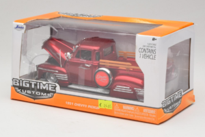 Chevrolet Pickup Bigtime Kustoms Rot Jada 1:24 96802 Metall – Bild 3 von 3