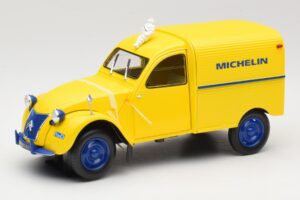 Citroen 2CV Fourgonnette Michelin Bibendum Norev 1:18 181502 Metall