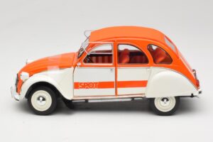 Citroen 2CV Spot Orange & Weiss Solido 1:18 421183600 Metall – Bild 4 von 8