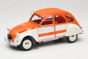 Citroen 2CV Spot Orange & Weiss Solido 1:18 421183600 Metall