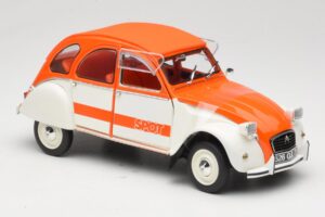 Citroen 2CV Spot Orange & Weiss Solido 1:18 421183600 Metall – Bild 6 von 8