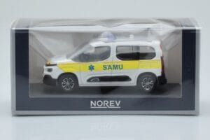 Citroen Berlingo Ambulance SAMU Weiss Gelb Norev 1:43 155769 Metall – Bild 4 von 4