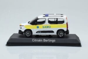 Citroen Berlingo Ambulance SAMU Weiss Gelb Norev 1:43 155769 Metall