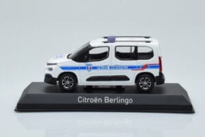 Citroen Berlingo Police Municipale v1 Weiss Blau Norev 1:43 155767 Metall